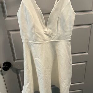 Lulu's Cream Strapless Dress